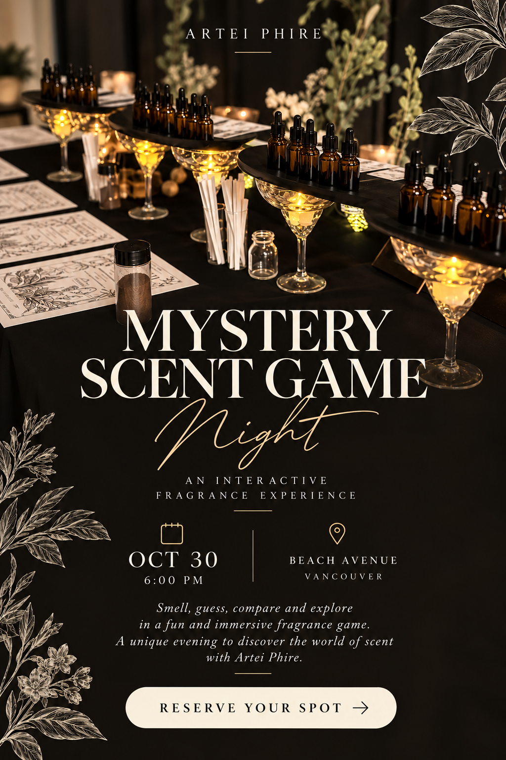 Mystery Scent Game Night | ARTEI PHIRE