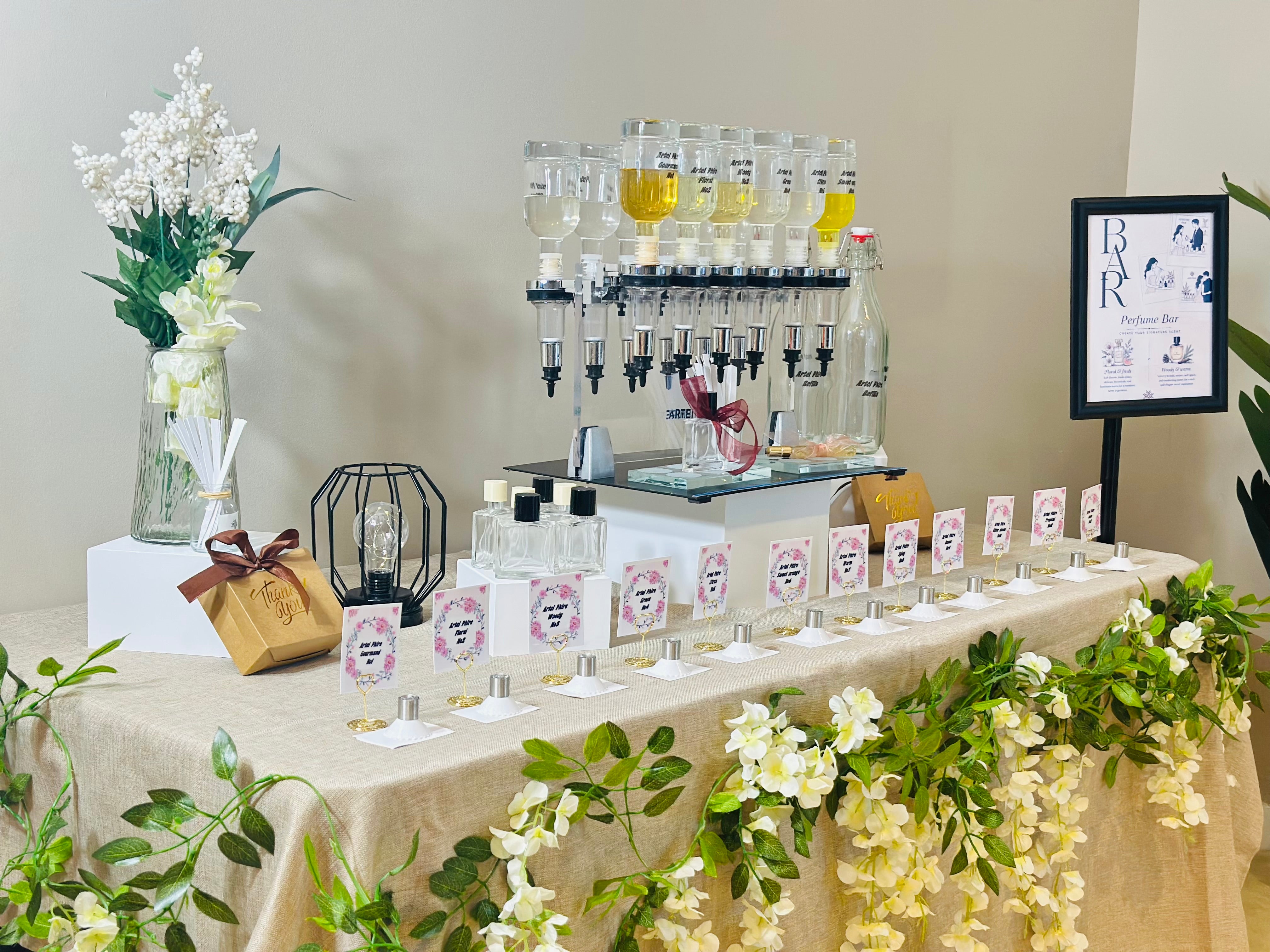 Wedding Perfume Bar in Vancouver & British Columbia
