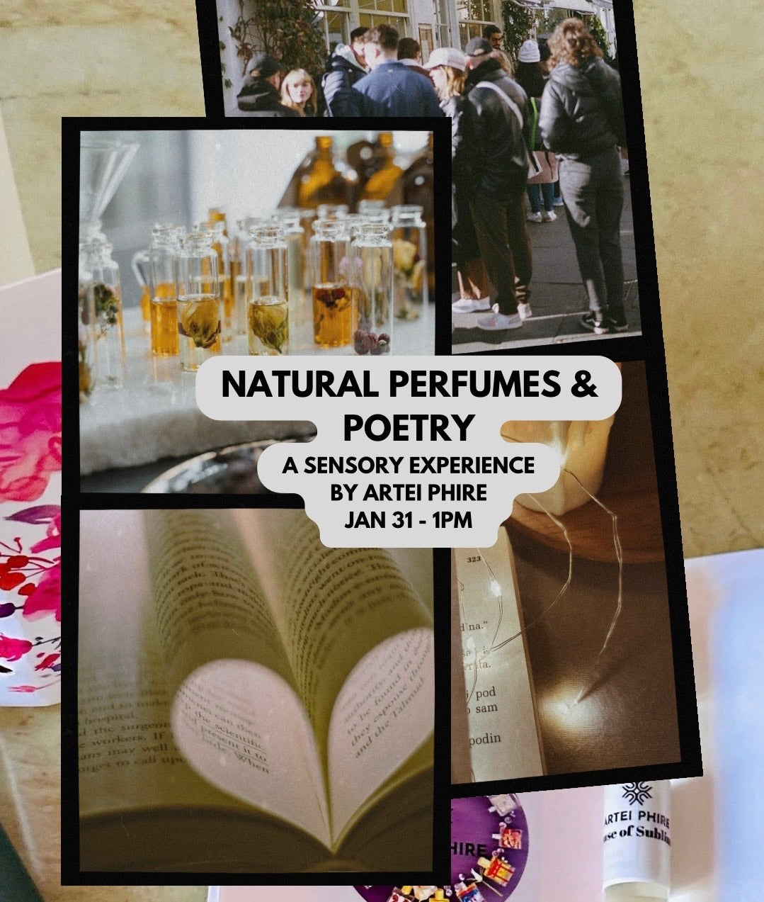 Natural Perfumes & Poetry - a sensory experience by Artei Phire