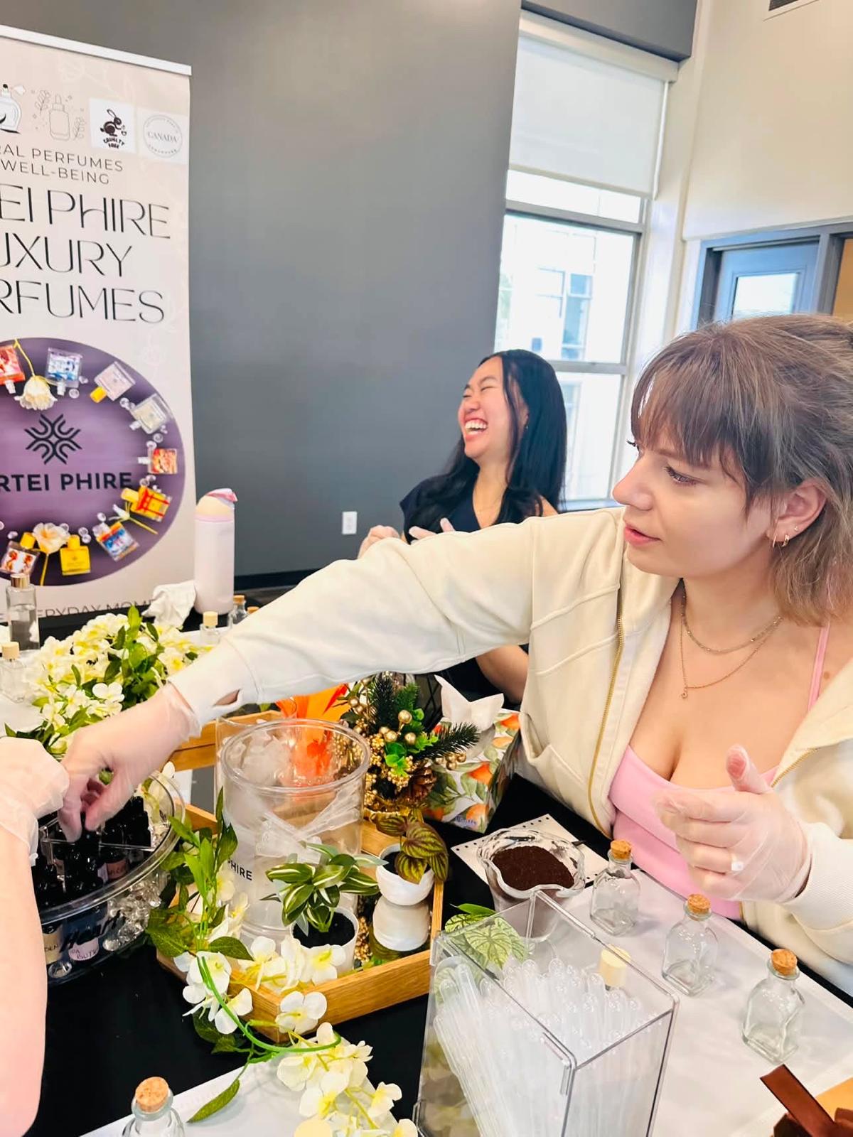 Team building perfume workshop — Physiotherapy team, Vancouver