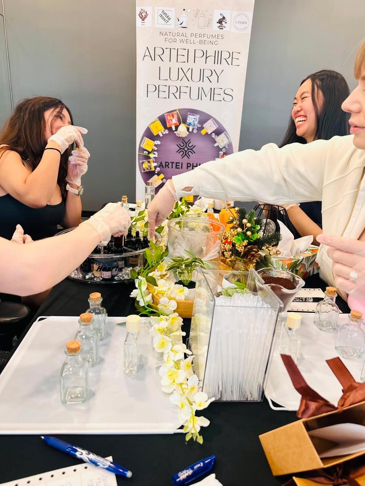 Team building perfume workshop — Physiotherapy team, Vancouver