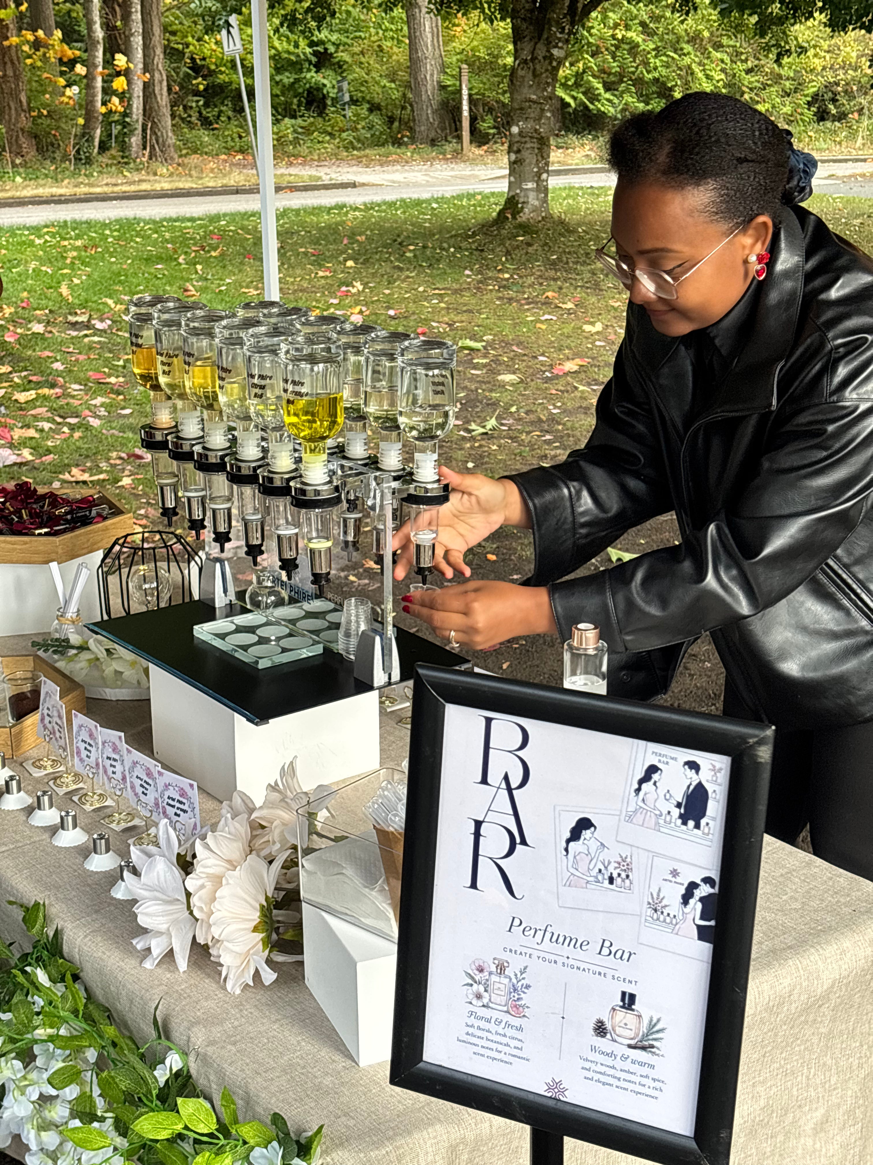 Wedding perfume bar — Jennifer and Keanu, Stanley's Park Tea House - Vancouver