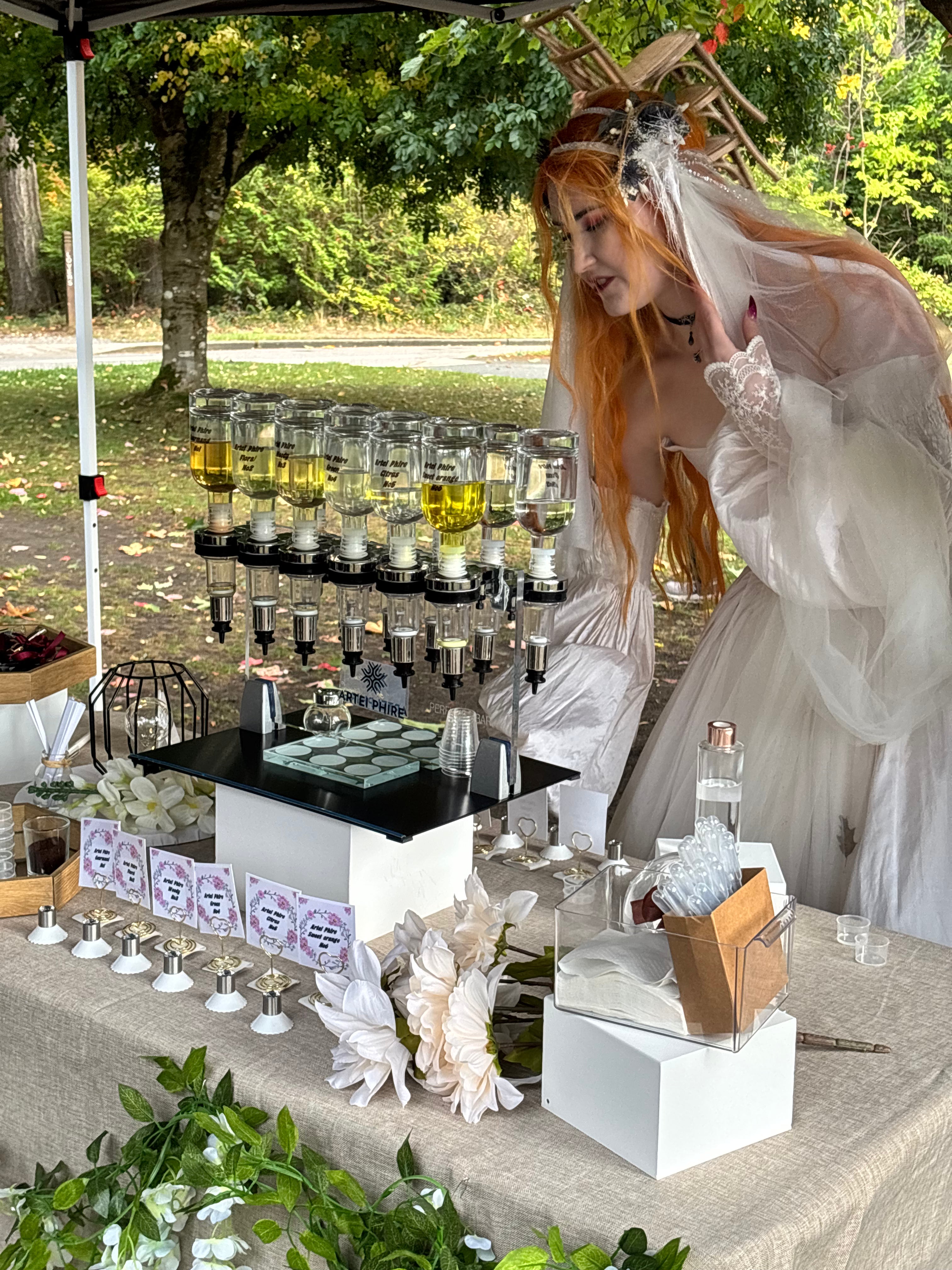 Wedding perfume bar — Jennifer and Keanu, Stanley's Park Tea House - Vancouver