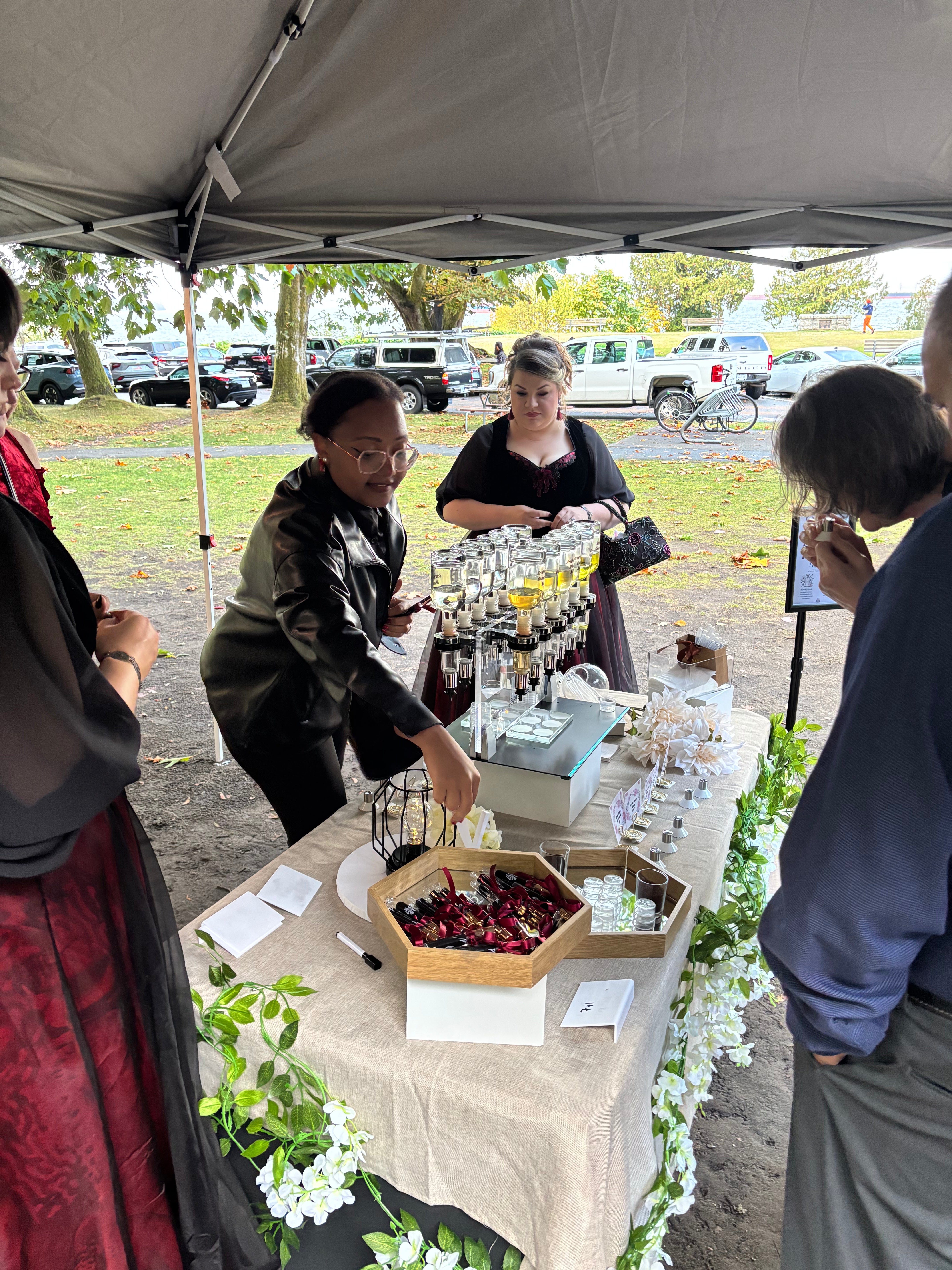 Wedding perfume bar — Jennifer and Keanu, Stanley's Park Tea House - Vancouver